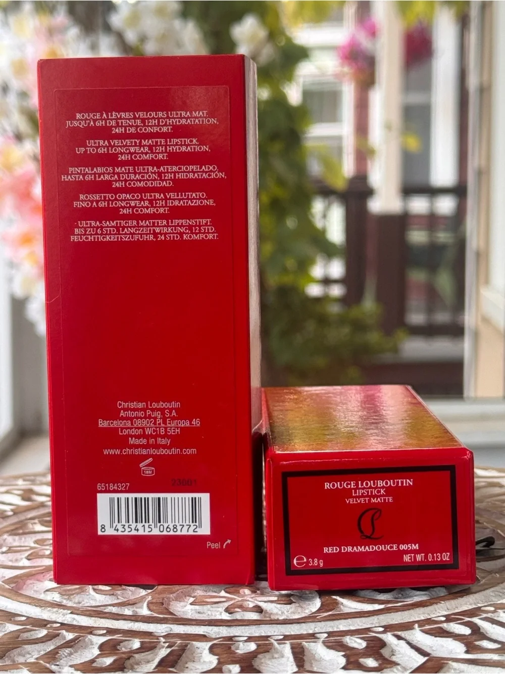 Christian Louboutin Velvet Matte Lipstick Red Dramadouce 005M New in Box